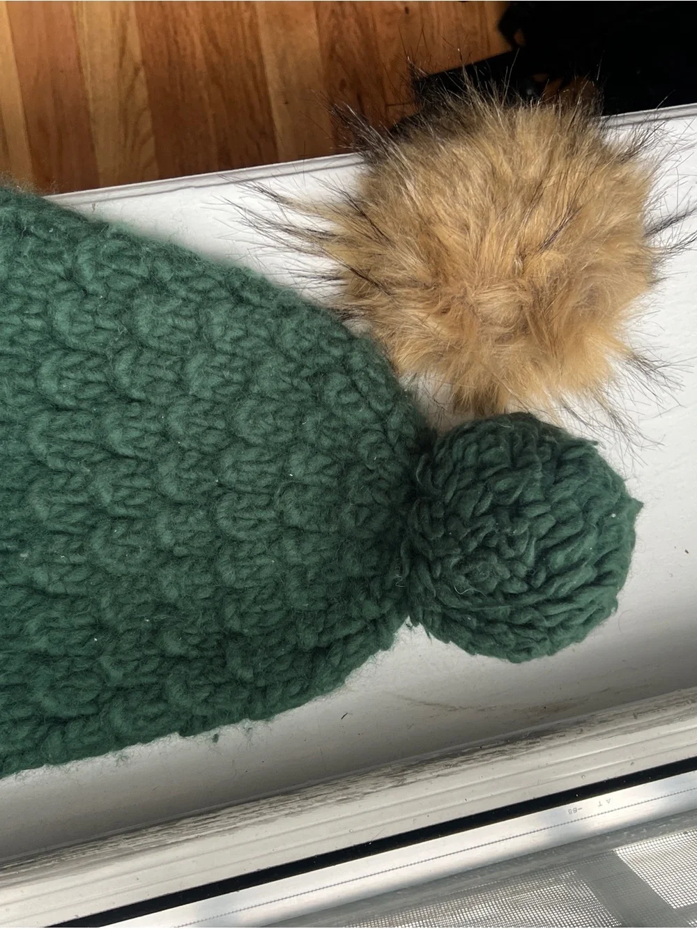 Sh*t That I Knit (STIK) - The Gunn Beanie in Forest +  2 poms